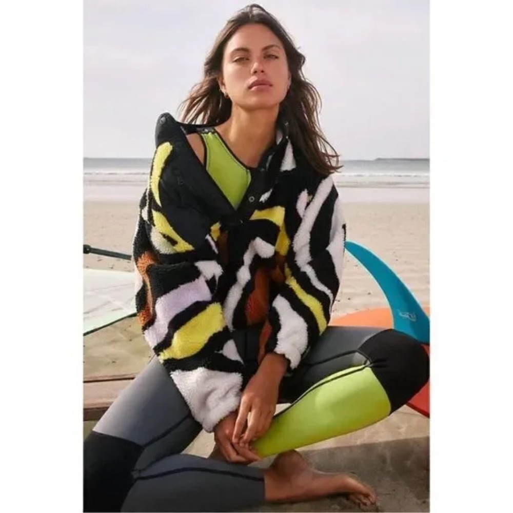 Free People FP Movement Rocky Ridge Fleece Pullover Jacket